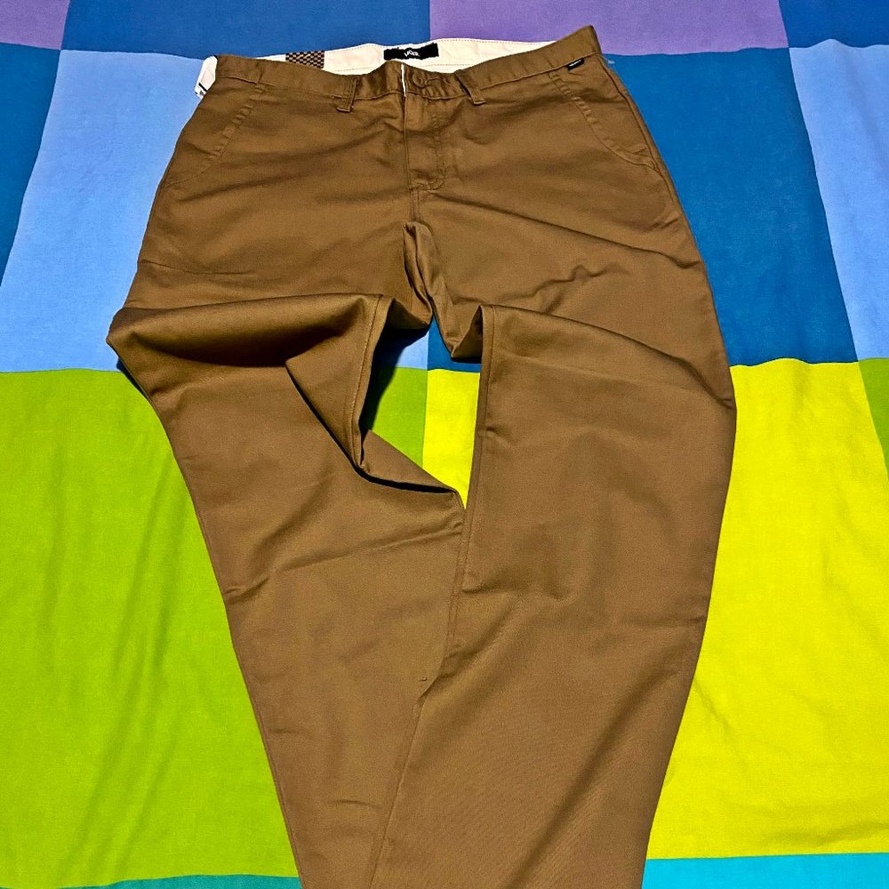 Brown Vans Authentic Chino Stretch Pant
